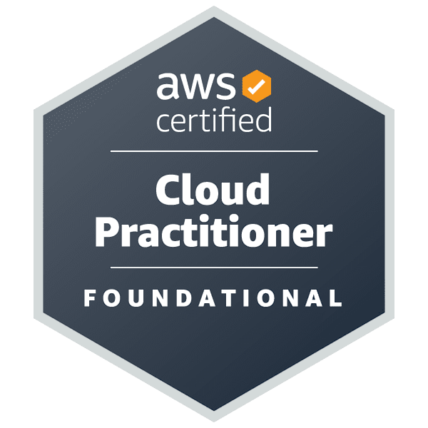 AWS Certified Cloud Practitioner badge